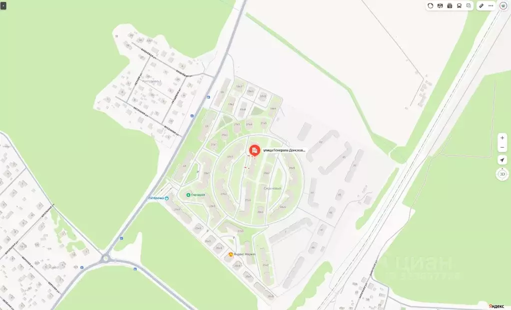 Свободной планировки кв. Москва ул. Генерала Донскова, 27к3 (34.5 м) - Фото 1