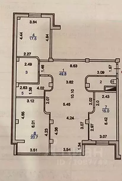 3-к кв. Курская область, Курск ул. Челюскинцев, 25 (120.1 м) - Фото 1