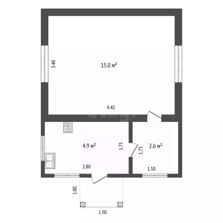 Дом в Ростовская область, Сальский район, Кручено-Балковское с/пос, ... - Фото 2