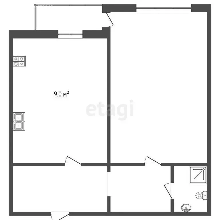 1-комнатная квартира: Севастополь, улица Горпищенко, 145к1 (40 м) - Фото 0