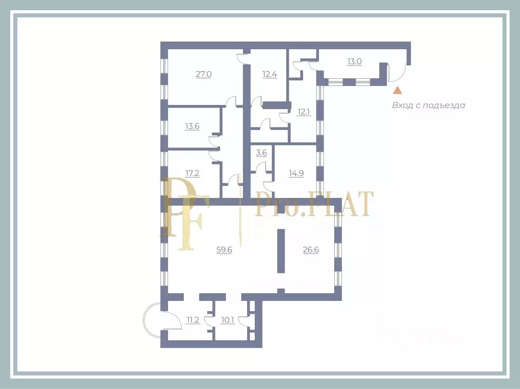 6-к кв. Санкт-Петербург ул. Рубинштейна, 2/45 (250.0 м) - Фото 2
