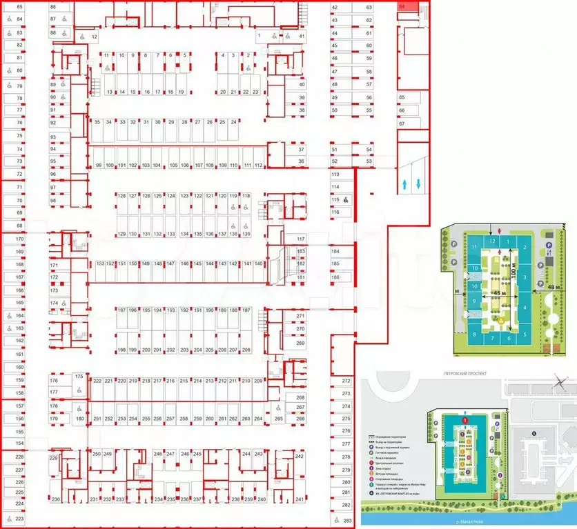 Машиноместо, 13 м - Фото 0