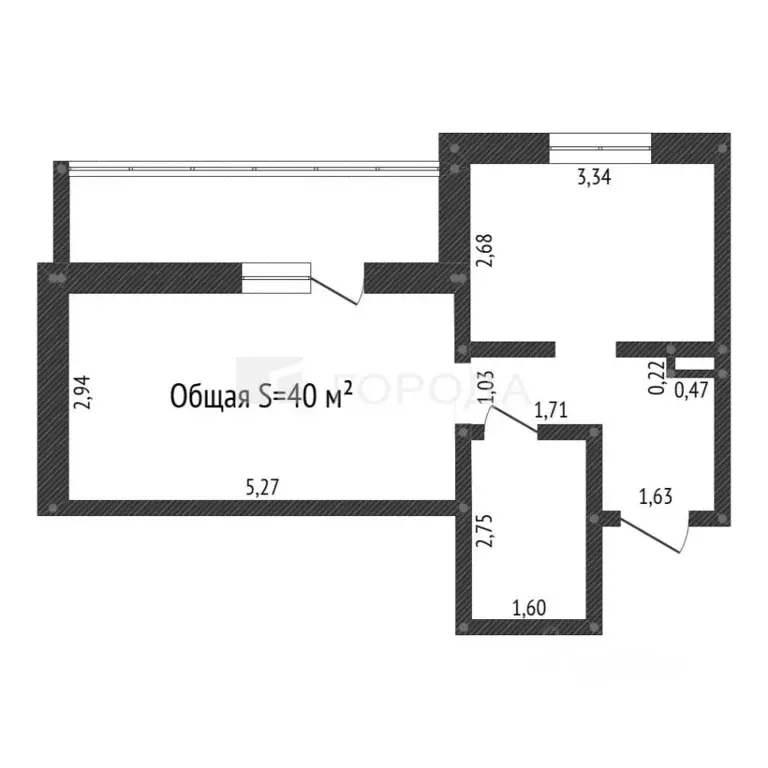 1-к кв. Алтайский край, Барнаул ул. Гущина, 171А (40.0 м) - Фото 2