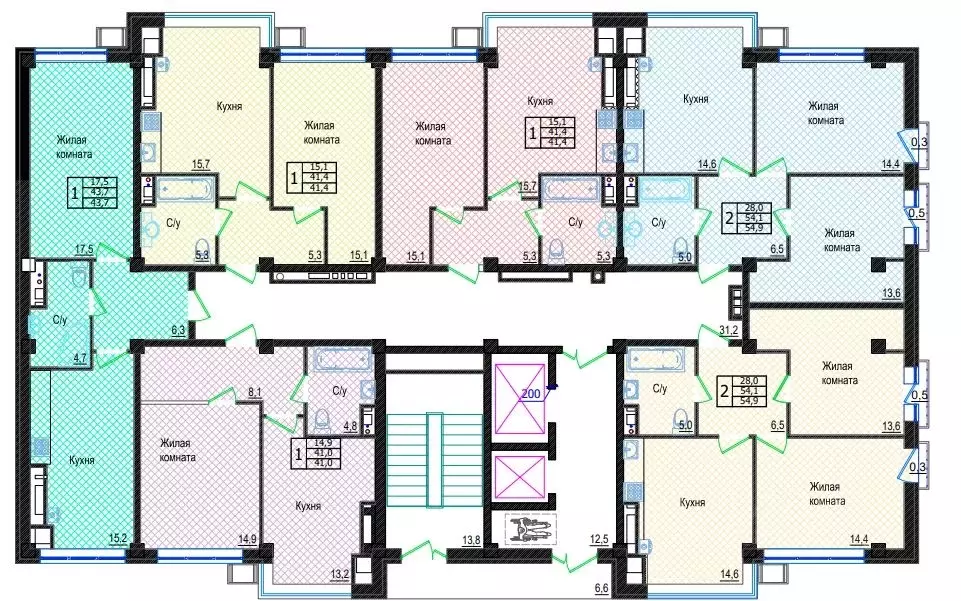 1-к кв. Ставропольский край, Лермонтов Резиденция жилой комплекс (41.4 ... - Фото 1