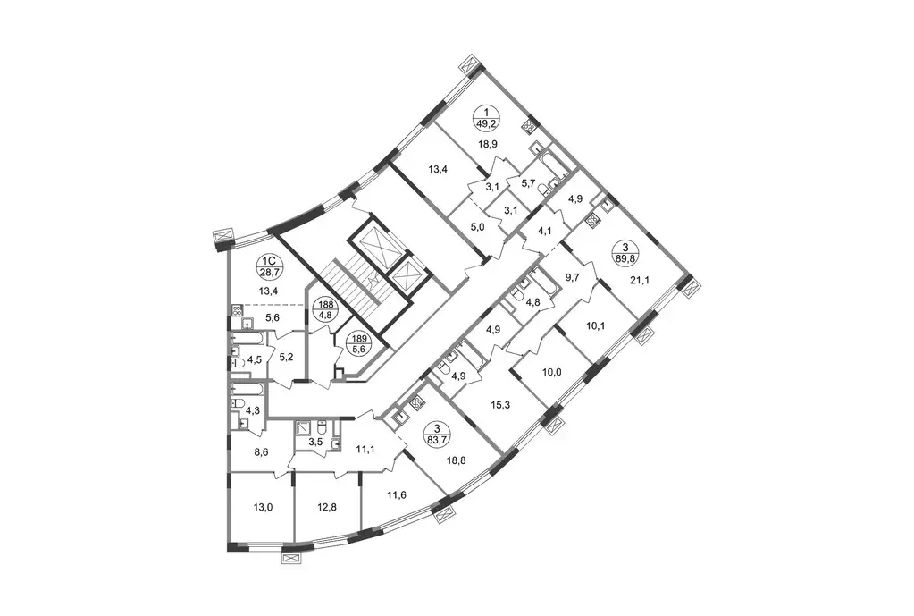 1-к кв. Московская область, Одинцовский городской округ, Заречье пгт ... - Фото 2