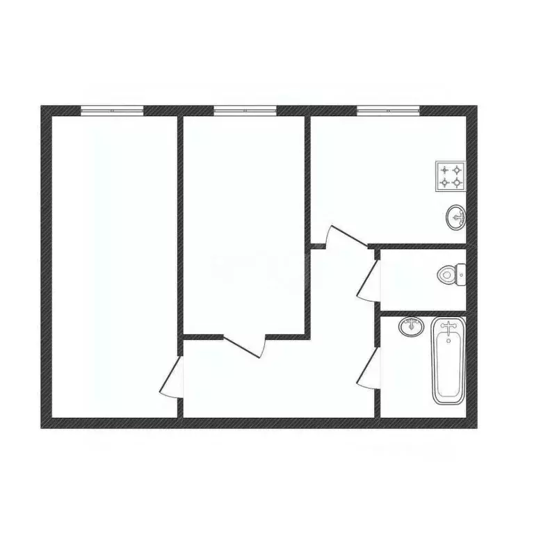 2-к кв. Смоленская область, Смоленск ул. 25 Сентября, 18/2 (50.8 м) - Фото 2