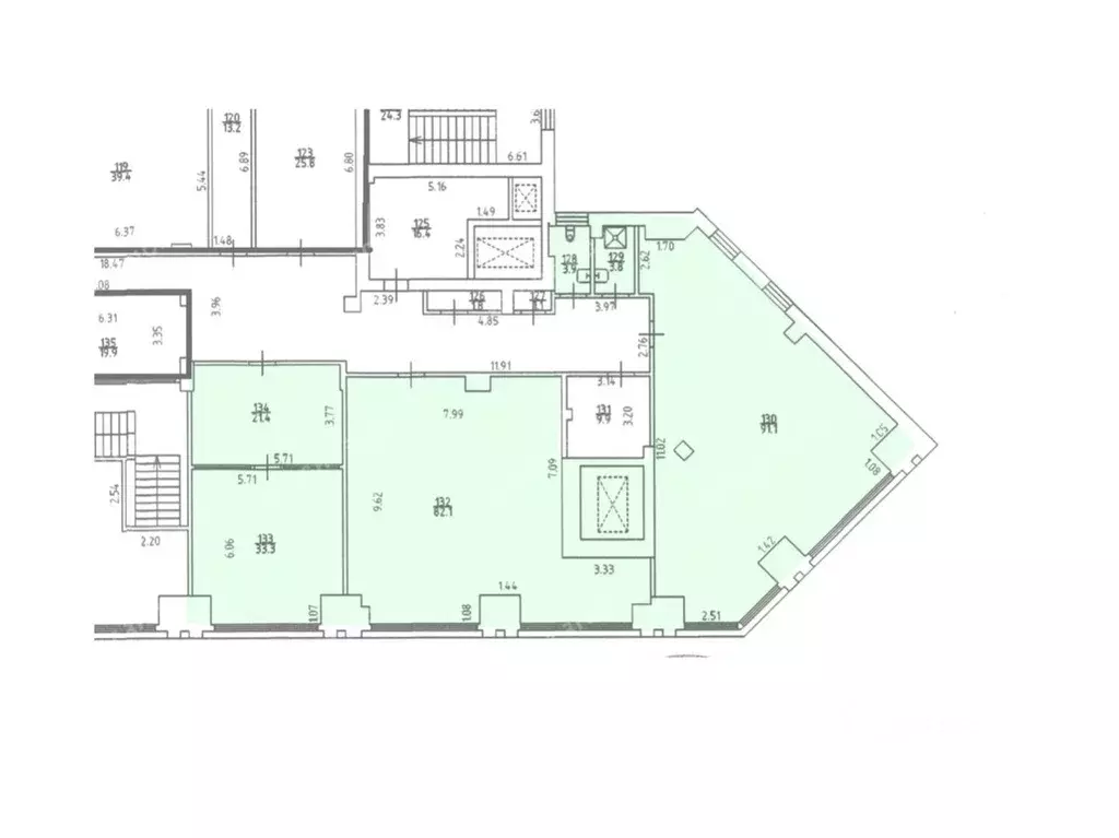 Офис в Санкт-Петербург пл. Конституции, 1 (236 м) - Фото 2