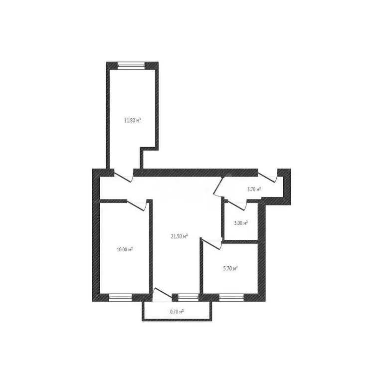 3-комнатная квартира: Брянск, проспект Ленина, 41 (57.4 м) - Фото 0