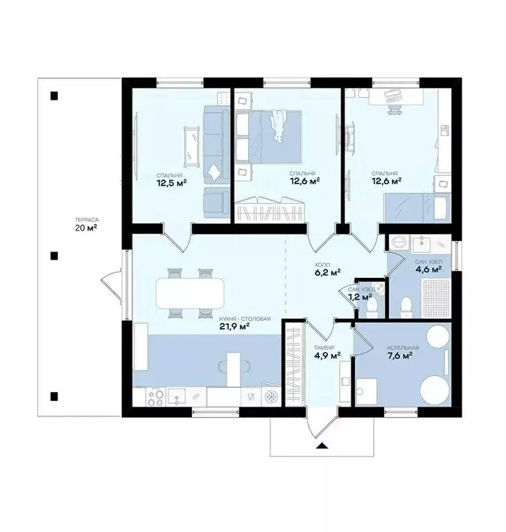 Дом в Челябинская область, Сосновский муниципальный округ, посёлок ... - Фото 2