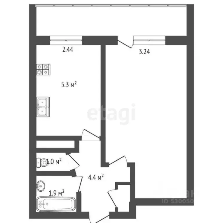1-к кв. Забайкальский край, Чита ул. Кастринская, 2 (33.3 м) - Фото 1
