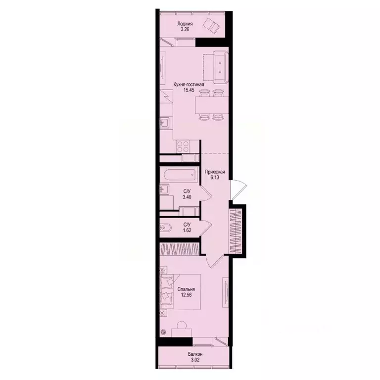 1-к кв. Ленинградская область, Всеволожский район, Заневское городское ... - Фото 1