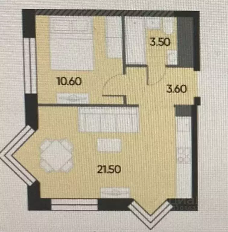 2-к кв. Москва ул. Борисовские Пруды, 7К2 (39.0 м) - Фото 1