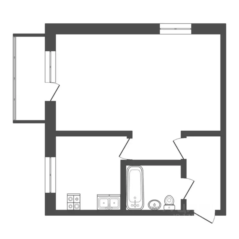 1-к кв. Тюменская область, Тюмень ул. Энергетиков, 58 (31.7 м) - Фото 2