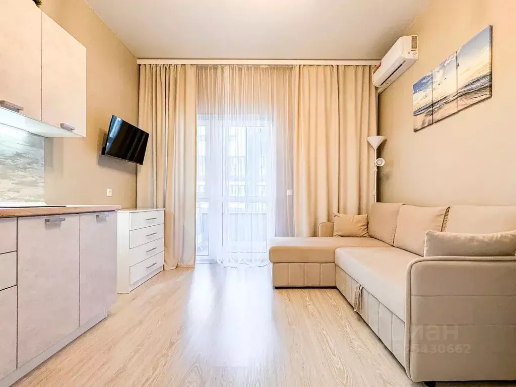 Студия Краснодарский край, Новороссийск ул. Матвейкина, 1Ак1 (23.0 м) - Фото 1