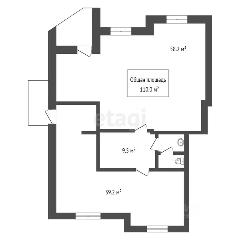 Офис в Новосибирская область, Искитим Южный мкр, 41Б (110 м) - Фото 1