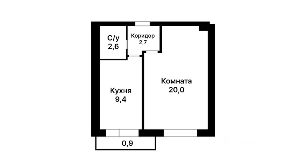 1-к кв. Москва ул. Маршала Тухачевского, 48 (35.1 м) - Фото 1