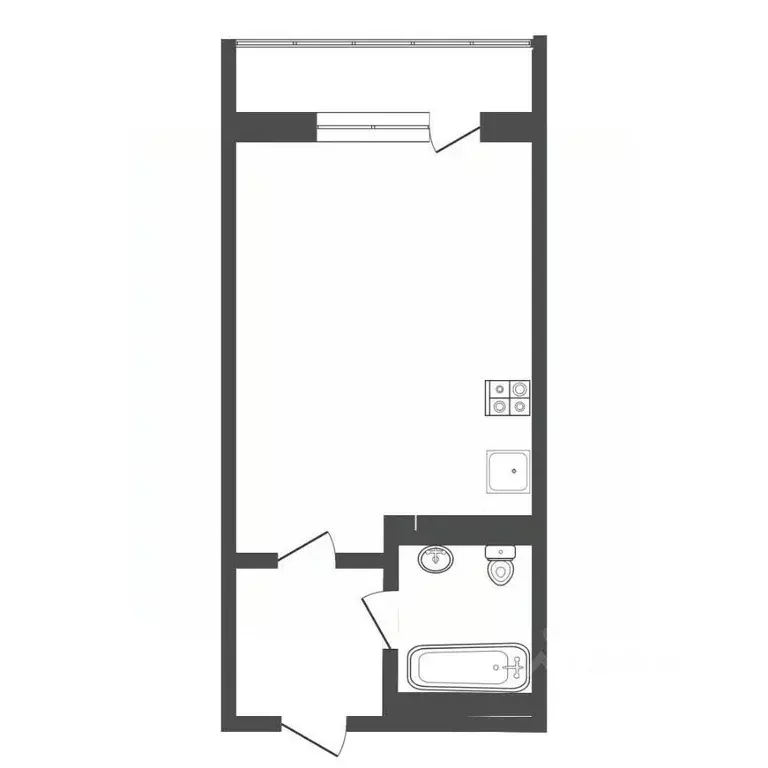 Студия Саха (Якутия), Якутск ул. Короленко, 25 (26.4 м) - Фото 2