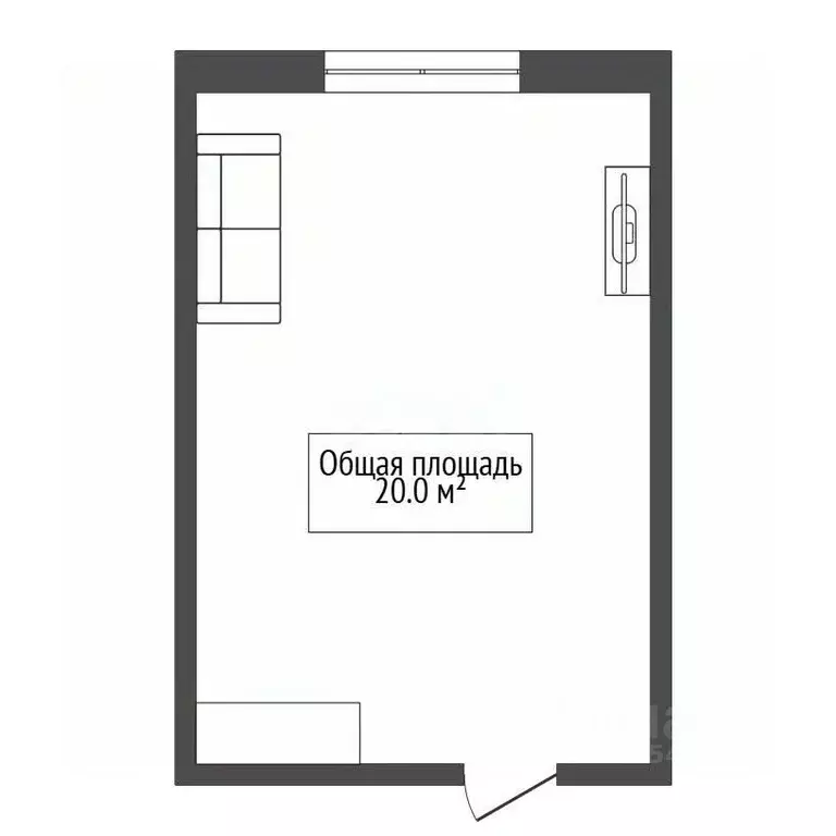 Комната Новосибирская область, Новосибирск ул. Халтурина, 43 (20.0 м) - Фото 2