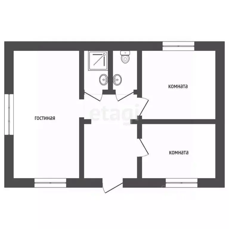 Дом в Тюменская область, Тюмень Дубравушка СНТ, ул. Центральная (60 м) - Фото 2