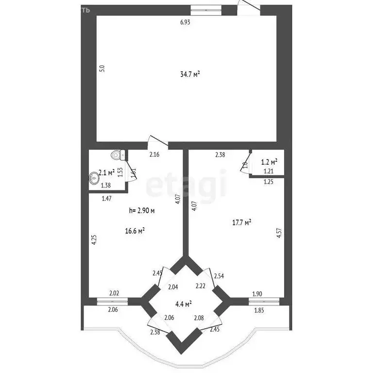 Офис (76.7 м) - Фото 1