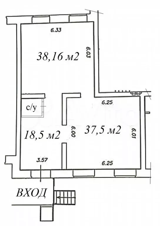 От собственника, от 40 до 96 м - Фото 0