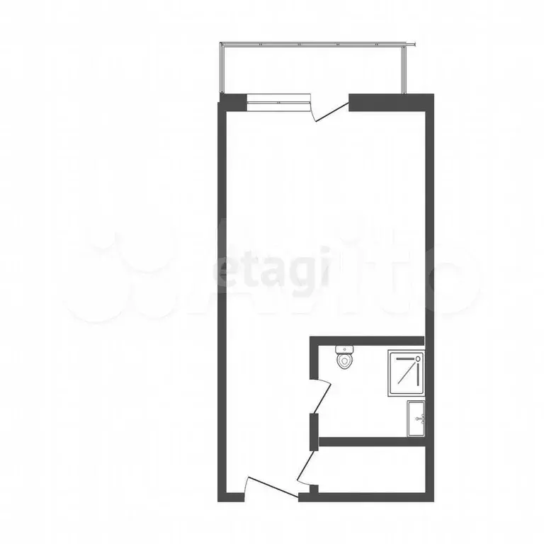 Квартира-студия, 28 м, 15/17 эт. - Фото 0