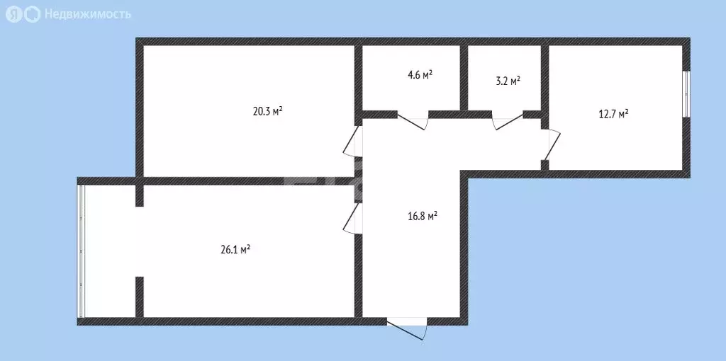 2-комнатная квартира: Черкесск, улица Демиденко, 26 (84 м) - Фото 1