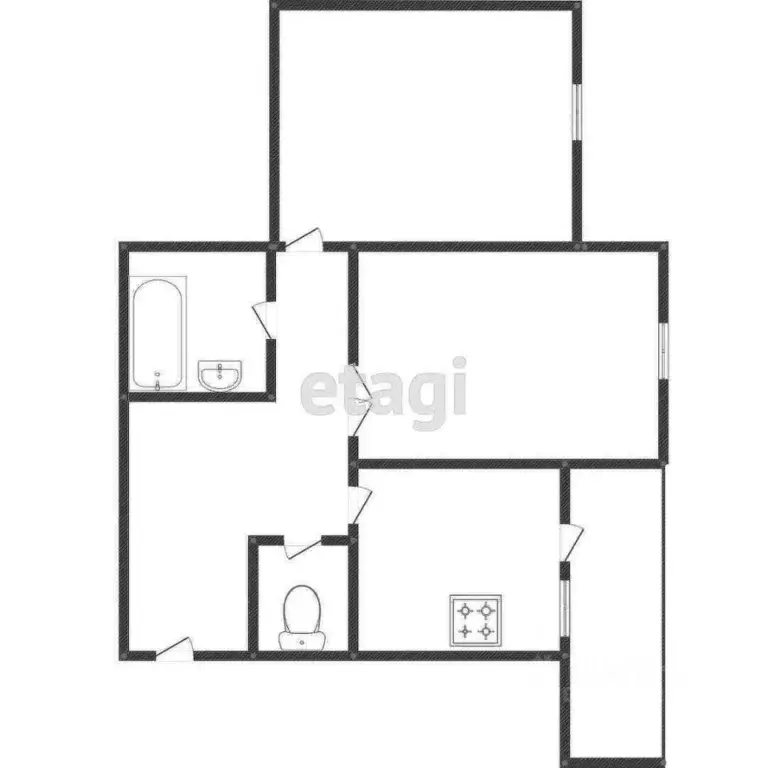 2-к кв. Свердловская область, Нижний Тагил ул. Дружинина, 51 (62.0 м) - Фото 1