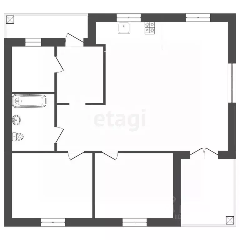 Дом в Алтайский край, Первомайский район, пос. Новый ул. Маяковского ... - Фото 2
