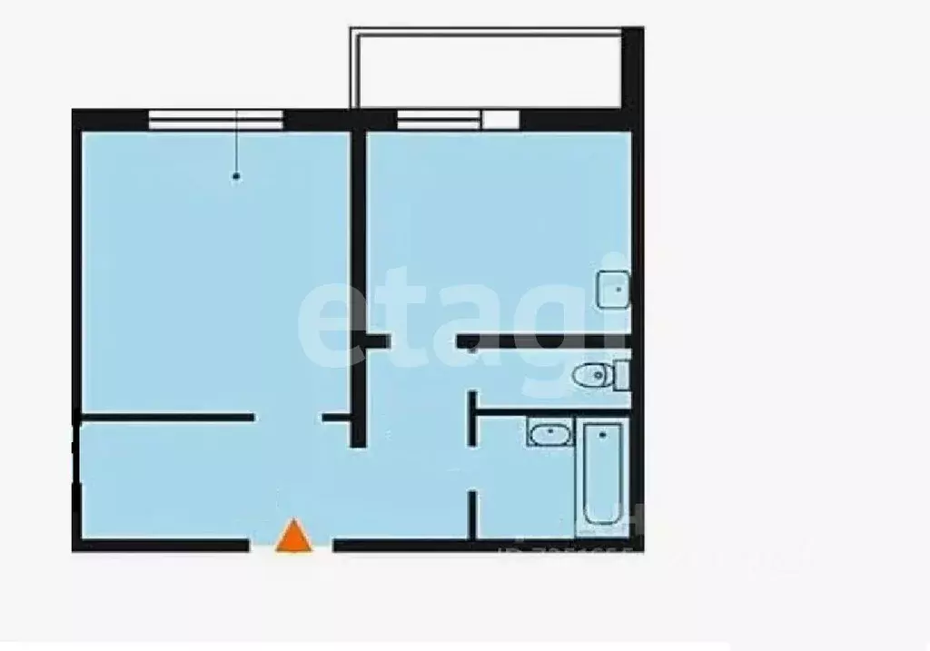 1-к кв. Татарстан, с. Высокая Гора ул. Мичурина, 10А (29.7 м) - Фото 2