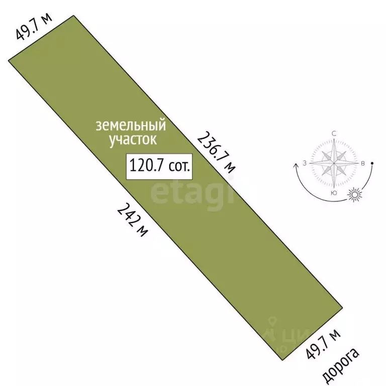 Участок в Тюменская область, Нижнетавдинский муниципальный округ, д. ... - Фото 2
