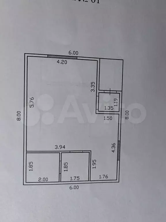 Дом 71,6 м на участке 6 сот. - Фото 1