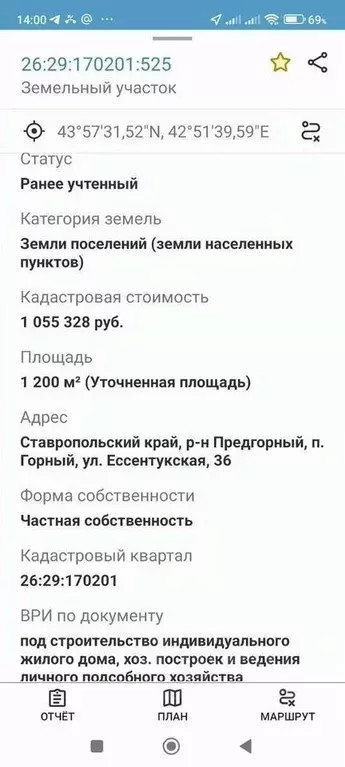 Участок в Ставропольский край, Предгорный муниципальный округ, пос. ... - Фото 1