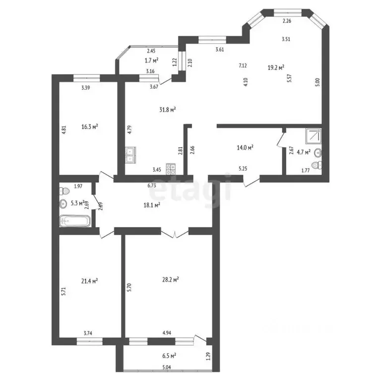 4-к кв. Забайкальский край, Чита Красноярская ул., 6 (159.0 м) - Фото 1