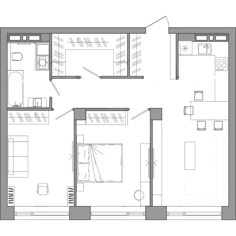2-к кв. Приморский край, Владивосток ул. Маковского, 55к2 (69.3 м) - Фото 1