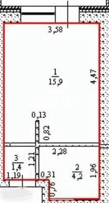 Студия Ульяновская область, Ульяновск Ипподромная ул., 13Г (21.5 м) - Фото 2