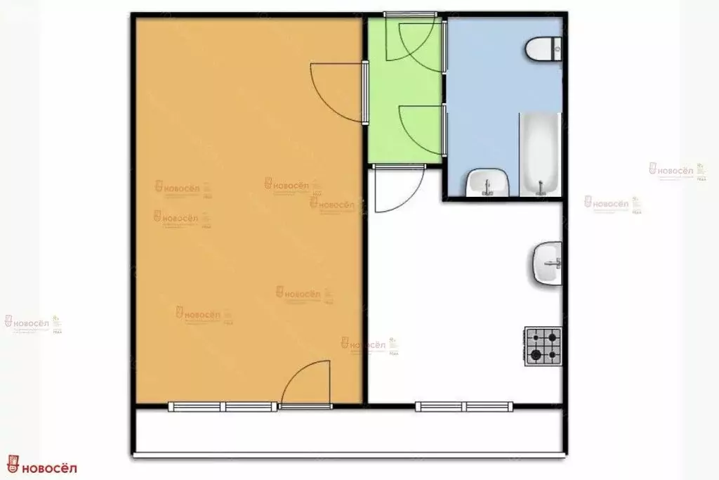 1-комнатная квартира: Екатеринбург, Походная улица, 71 (35 м) - Фото 1