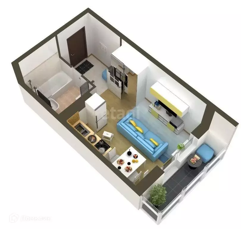 Продаётся квартира-студия, 25 м - Фото 1