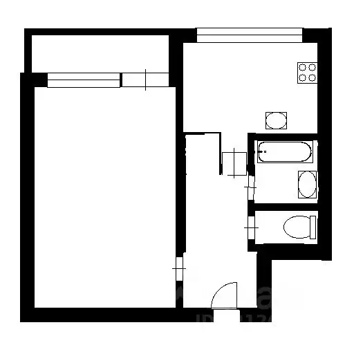 1-к кв. Санкт-Петербург ул. Руднева, 5К2 (30.0 м) - Фото 1