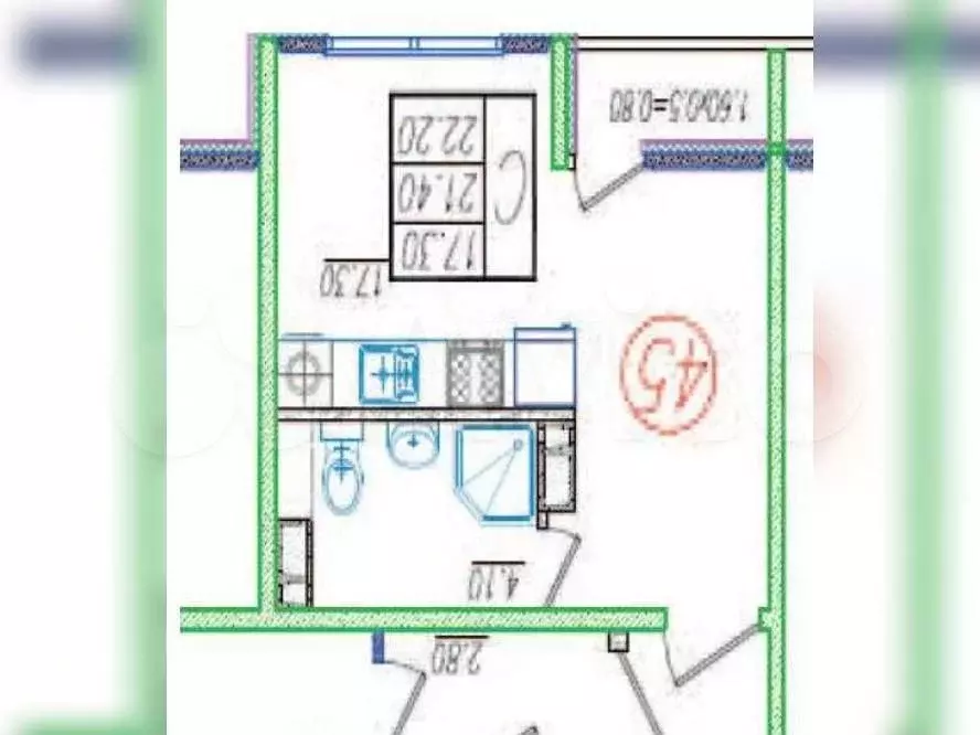 Аукцион: 1-к. квартира, 22,2 м, 4/9 эт. - Фото 0