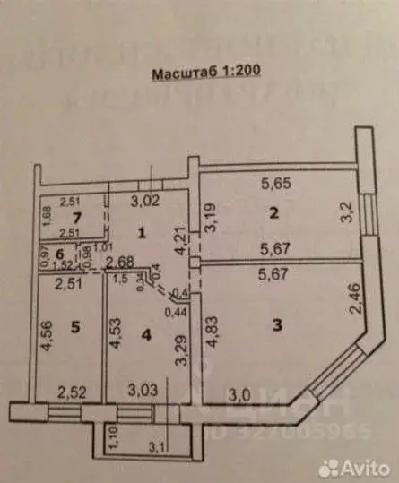 3-к кв. Белгородская область, Губкин ул. Фрунзе, 23 (86.5 м) - Фото 2