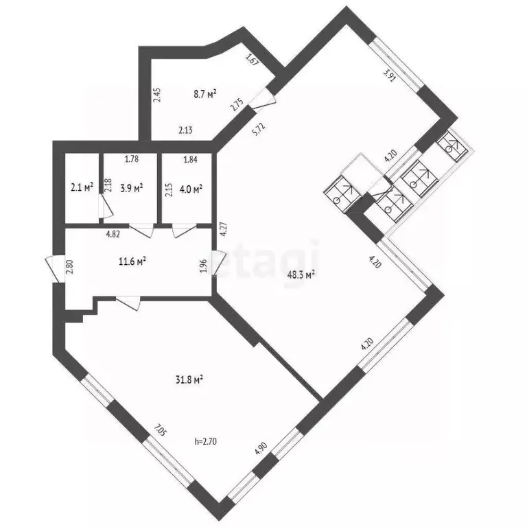 Помещение свободного назначения в Кемеровская область, Кемерово просп. ... - Фото 1