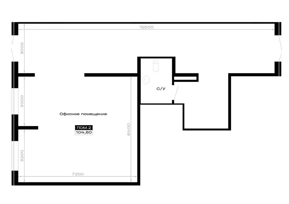 Помещение свободного назначения (104.6 м) - Фото 2
