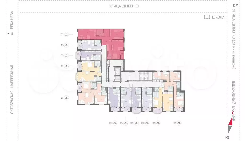 3-к. квартира, 86,4 м, 11/14 эт. - Фото 1