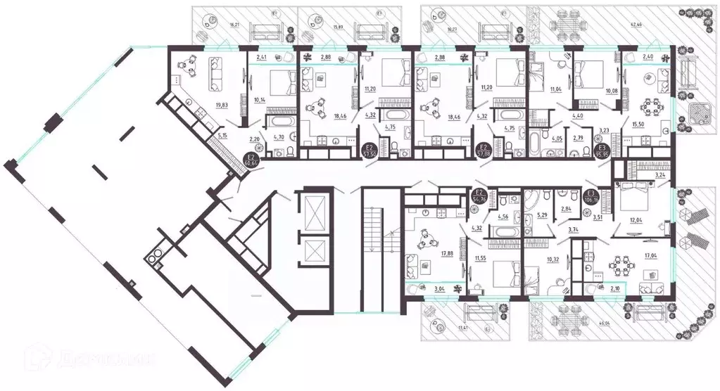 1-к кв. Рязанская область, Рязань Московское ш. (54.76 м) - Фото 2