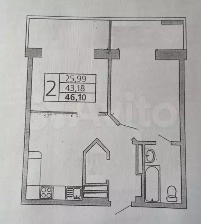 2-к. квартира, 58 м, 13/20 эт. - Фото 0