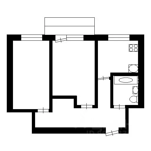 2-к кв. Оренбургская область, Оренбург Брестская ул., 8 (43.0 м) - Фото 1