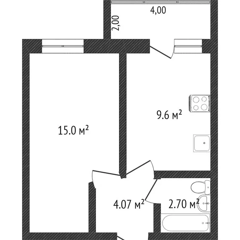 1-комнатная квартира: Вологда, улица Космонавта Беляева, 32к3 (31.3 м) - Фото 1