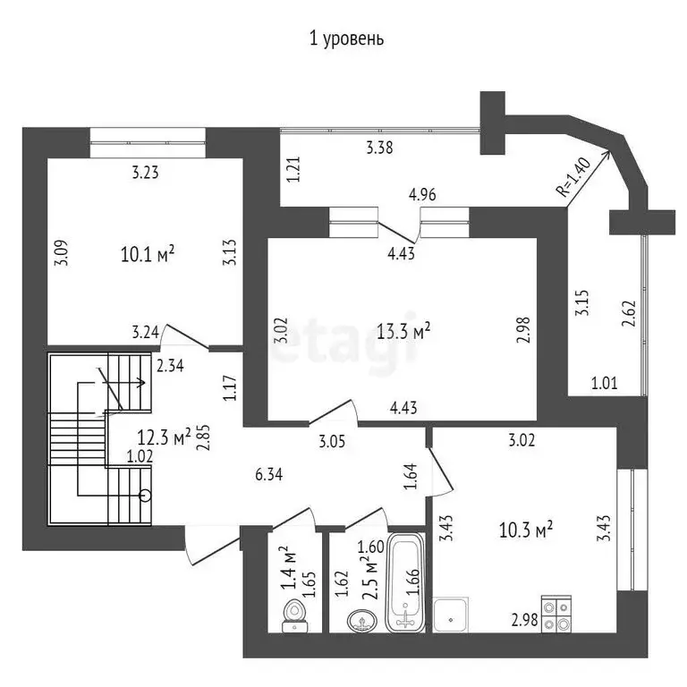 4-комнатная квартира: Тамбов, улица Чичканова, 66 (88.7 м) - Фото 0