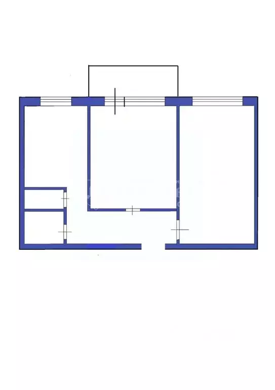 2-к кв. Кемеровская область, Ленинск-Кузнецкий ул. Горького, 40 (53.7 ... - Фото 2